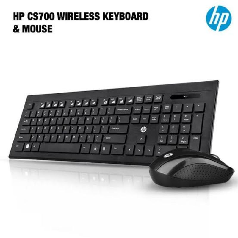 HP Wireless Keyboard And Mouse Combo CS700. keyboard mouse wireless HP CS 7000. keyboard mouse wireless branded