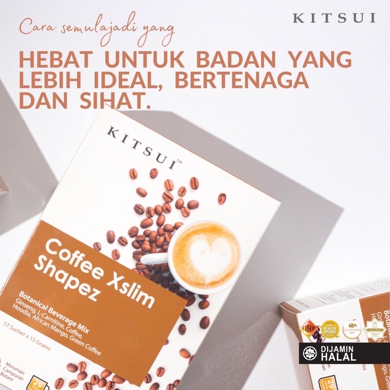 

KITSUI Coffee Xslim Shapez 1 sachet 5G (Mocha Flavour)