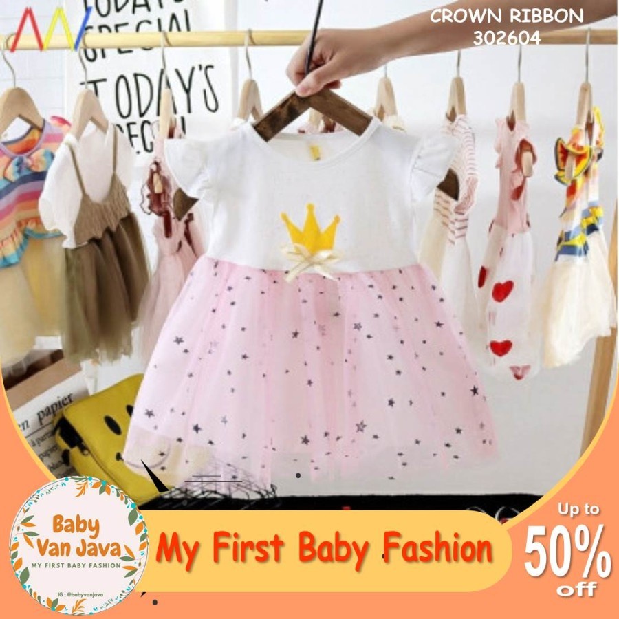 Baju Anak Perempuan Kaos Baju Setelan Dress Bayi Tutu Rainbow (1 Tahun-3 Tahun)