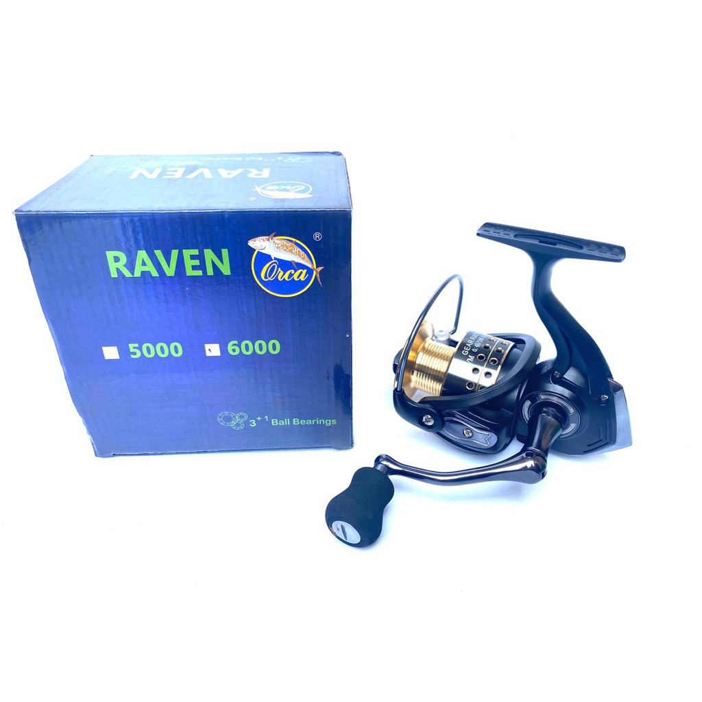 Reel Spinning Orca Raven Power Handel 800 1000 2000 3000 4000 5000 6000 Reel Kuat Power Handle