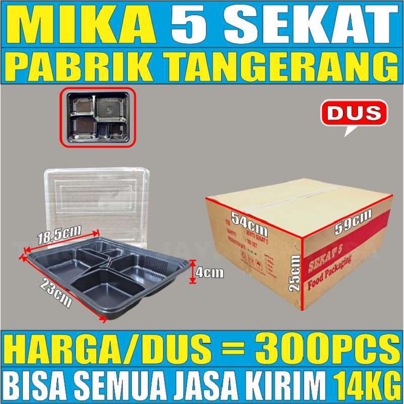Mika Bento 5 Sekat Tray Bento Dus Semua Jasa Kirim Ekspedisi Kotak Bekal Makanan