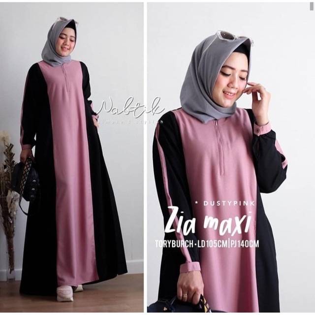 Zia maxi baju gamis pakaian wanita dress fashion muslim