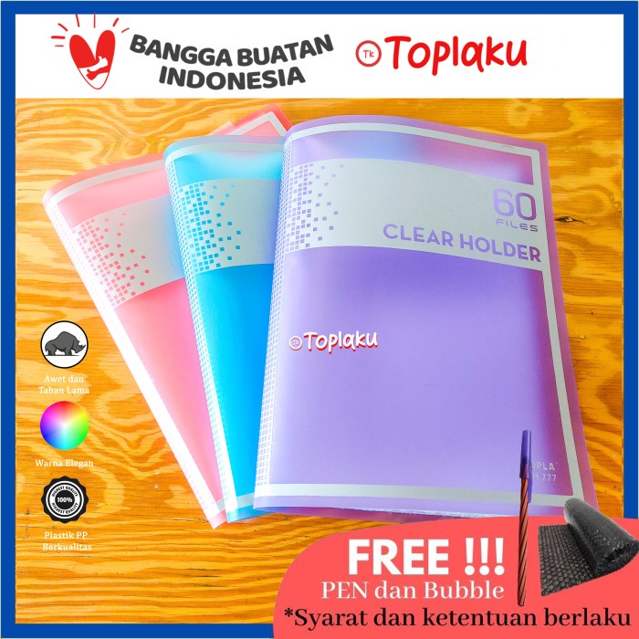 

CODE153 Clear Holder F4 isi 60 Anti Air Map Dokumen Keeper Document Berkas
