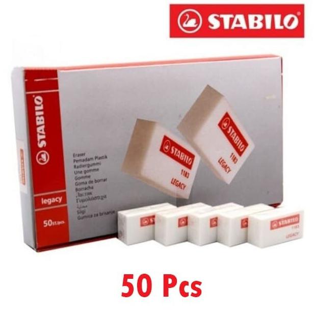 

Buruan Beli] Eraser / Penghapus Stabilo Putih Kecil Legacy 1183 / Pack Isi 50 Pcs