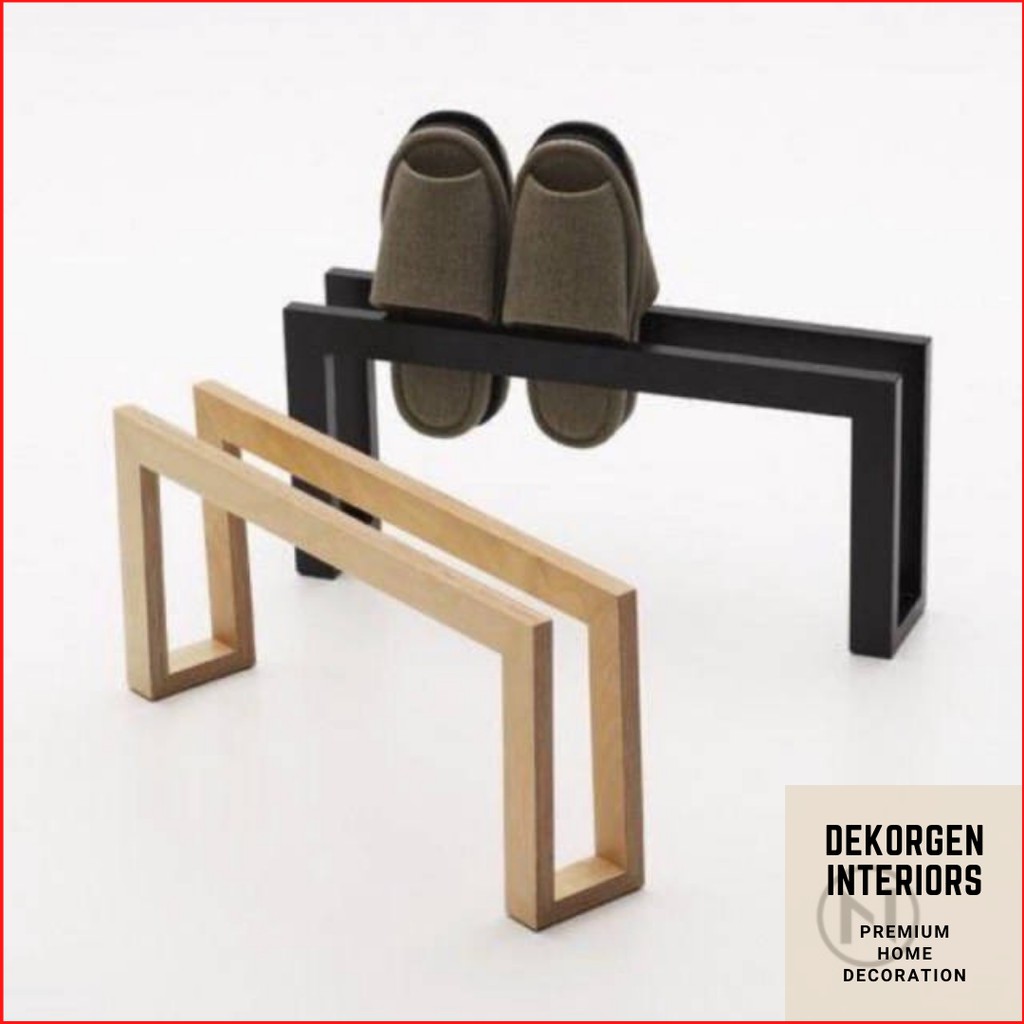 Rak Sepatu Rak Sandal Sleeper Kayu Minimalis Tempat Sandal Tempat Sepatu Rak Kayu Rak Minimalis