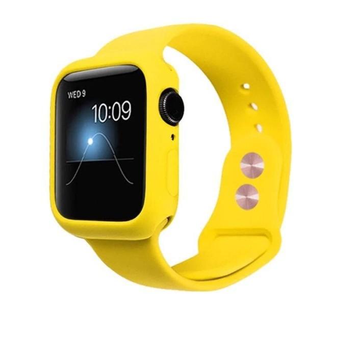 STRAP CASE RUBBER SOFT SILICON APPLE WATCH iWATCH SERIES 3 4 42MM 38MM