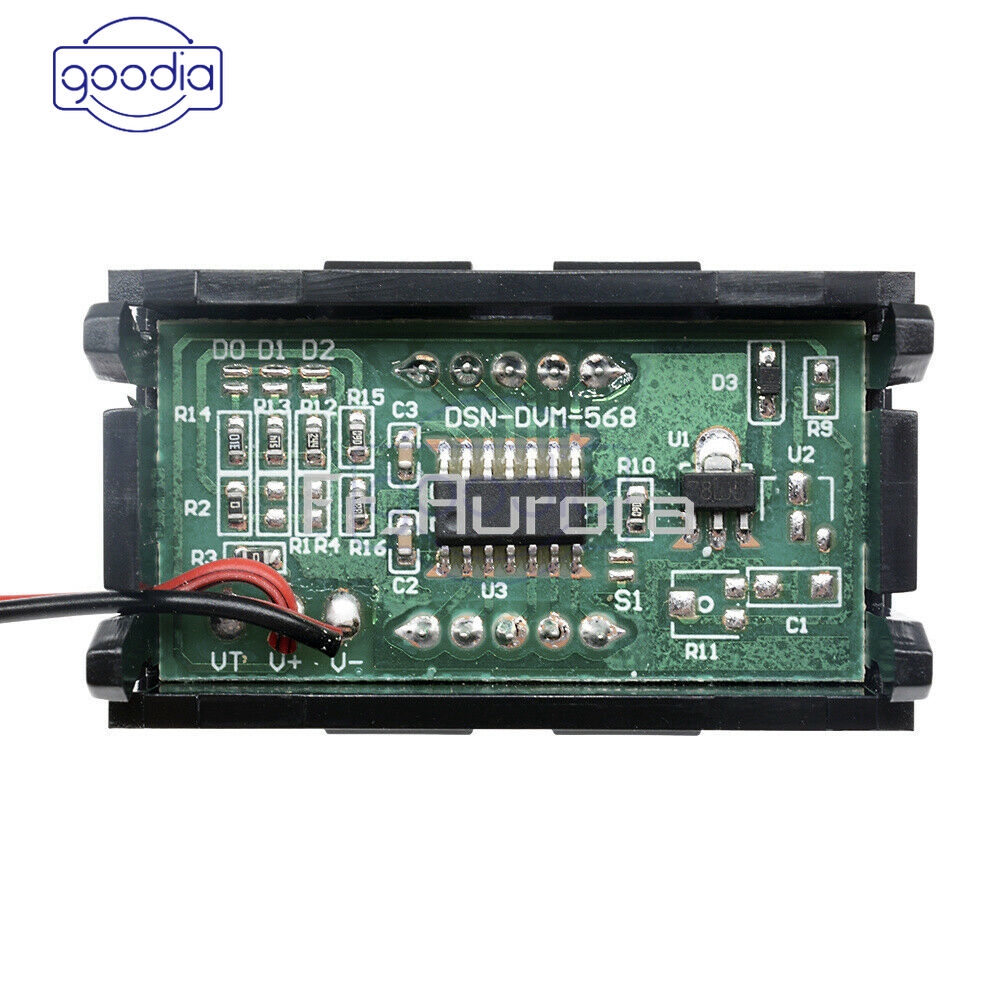 ✈【Fast/COD】✈ 0.56&quot; DC4.5-30V Voltmeter LED Panel Three Digital Display Volt Voltage Meter Red