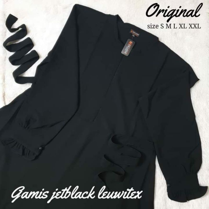 Gamis jetblack leuwitex terbaru