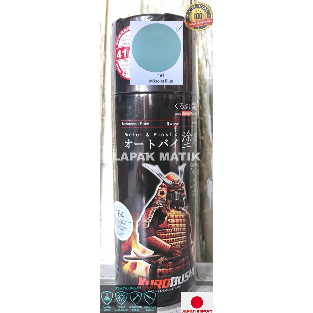 Pilok Samurai Paint Spray Telur Asin Mikrolet Blue 164 400ML