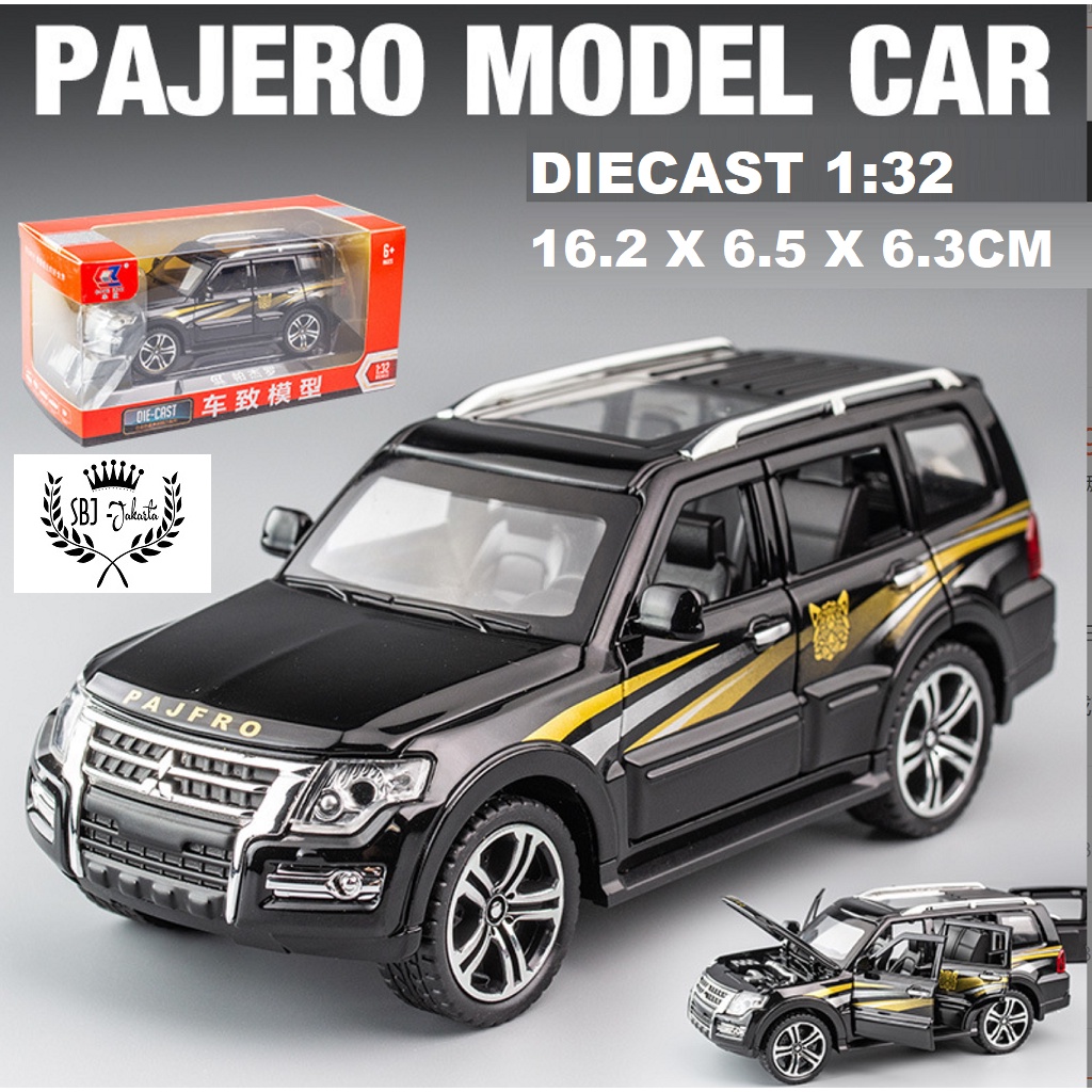 DIECAST Miniatur MOBIL Model Mitsubishi Pajero OFF ROAD SKALA 1:32