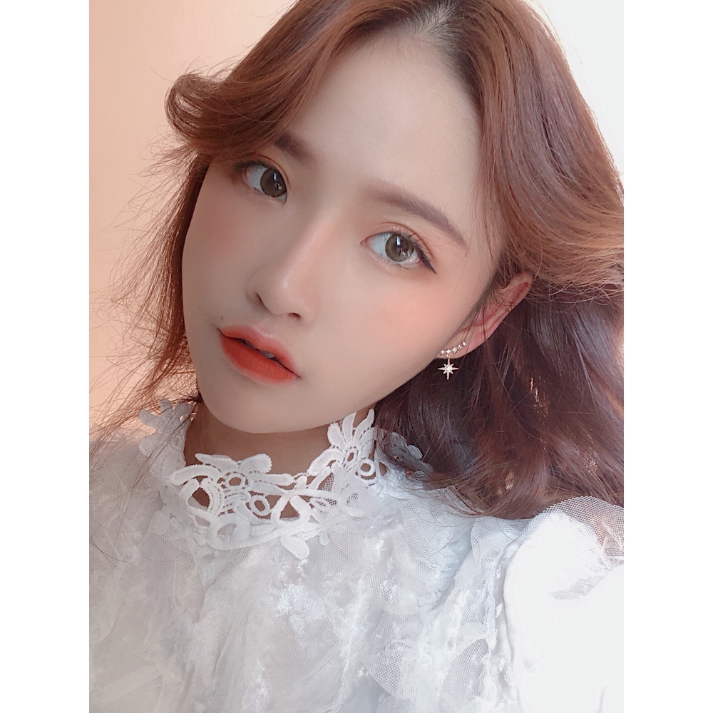 Anting Zirkon Gaya Korea Untuk Perhiasan Wanita
