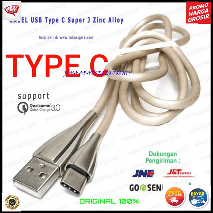 J380 KABEL DATA 3A USB TYPE C TIPE METAL ZINC ALLOY SUPER FAST CHARGING CABLE CHARGER CHARGE ALMUNIUM KUALITAS PREMIUM VOOC QUICK CAS CASAN FLASH HP HANPHONE ANDROIT MULTI UNIVERSAL AUTO ID OTOMATIS AMPERE SUPPORT BAHAN KABEL DARI ALUMINIUM SUPER AWET