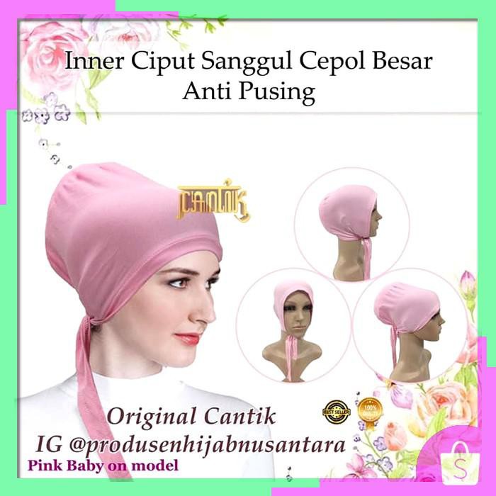 Inner Ciput Turki Sanggul Cepol Besar Anti Pusing