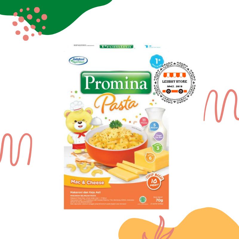 PROMINA PASTA MAC AND CHEESE 70GR UNTUK USIA 1TH +