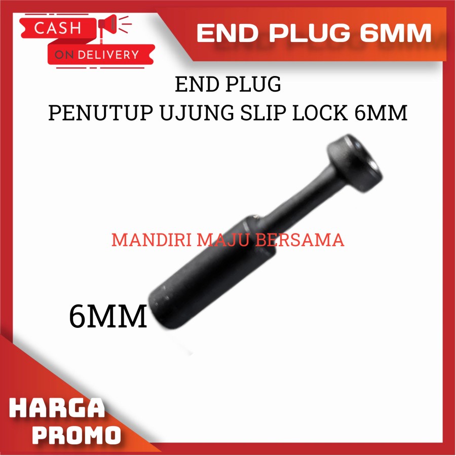 FITTING PNEUMATIC END PLUG 6 MM DOP PENUTUP KONEKTOR SLIP LOCK 6MM