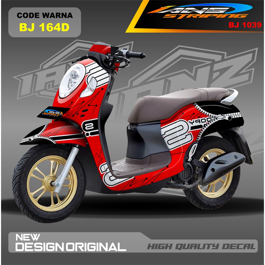 DECAL STICKER SCOOPY FULL BODY / STICKER DECAL  HONDA SCOOPY FULL BODY / STICKER VARIASI SCOOPY TERBARU  / STICKER SCOOPY