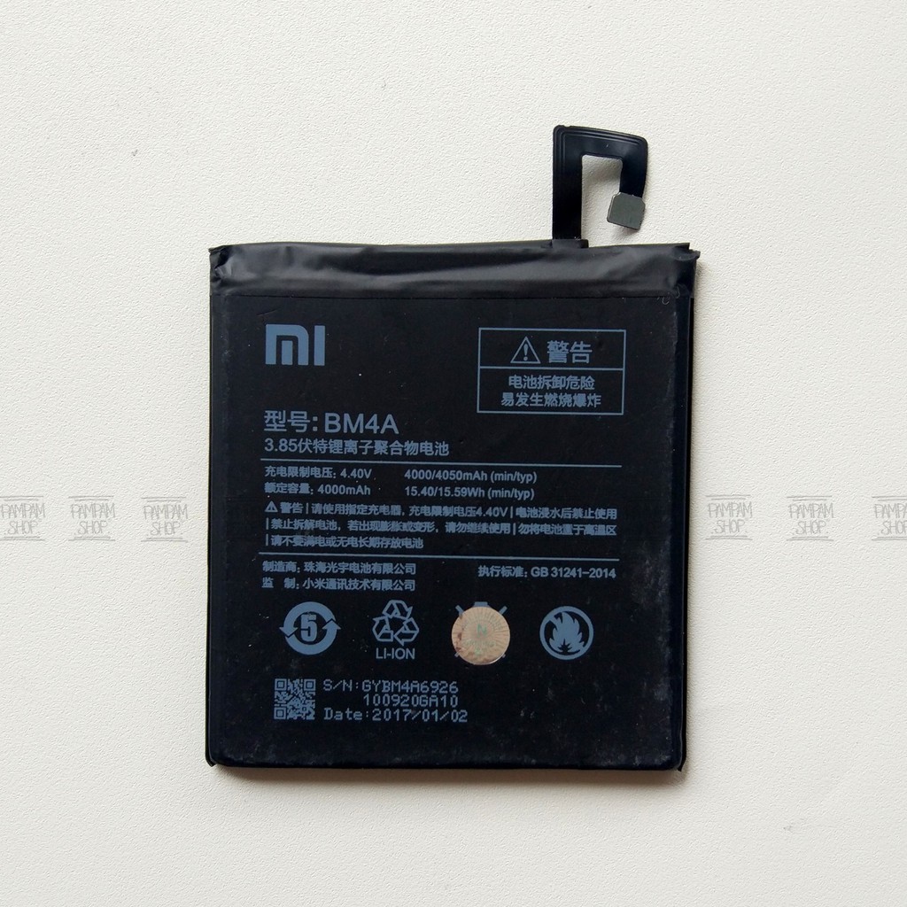 Baterai XiaoMi BM4A Redmi Pro Dual Camera Original OEM Batre Battery Batrai Xiao Mi BM 4A