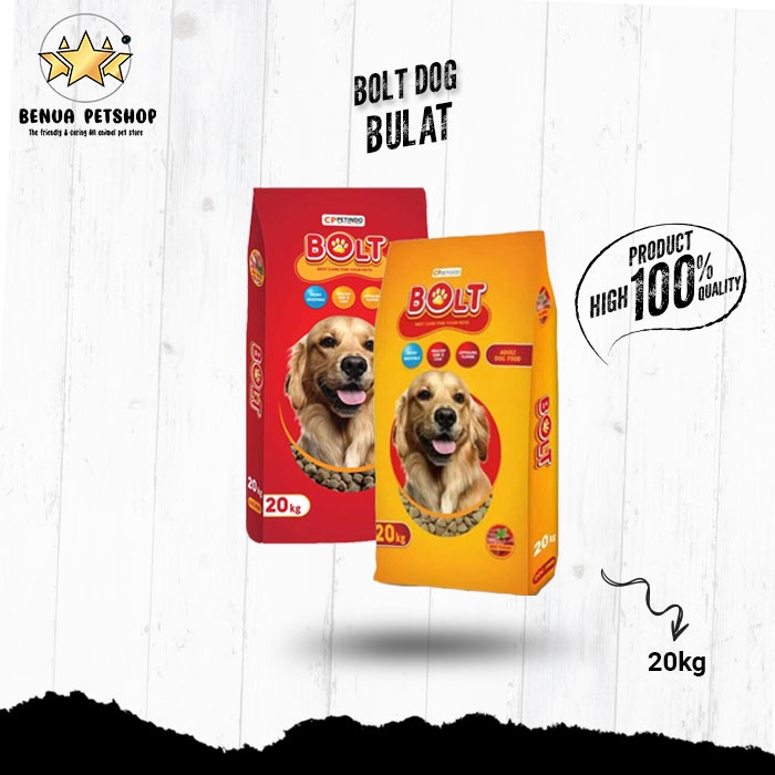 Bolt Dog Makanan Anjing kering rasa Beef 20kg all variant (GRAB GOSEND)