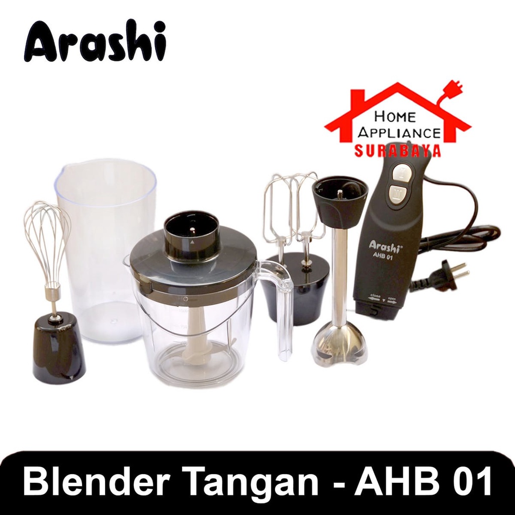 Arashi Hand Blender Set 5 IN 1 - Blender Tangan AHB 01