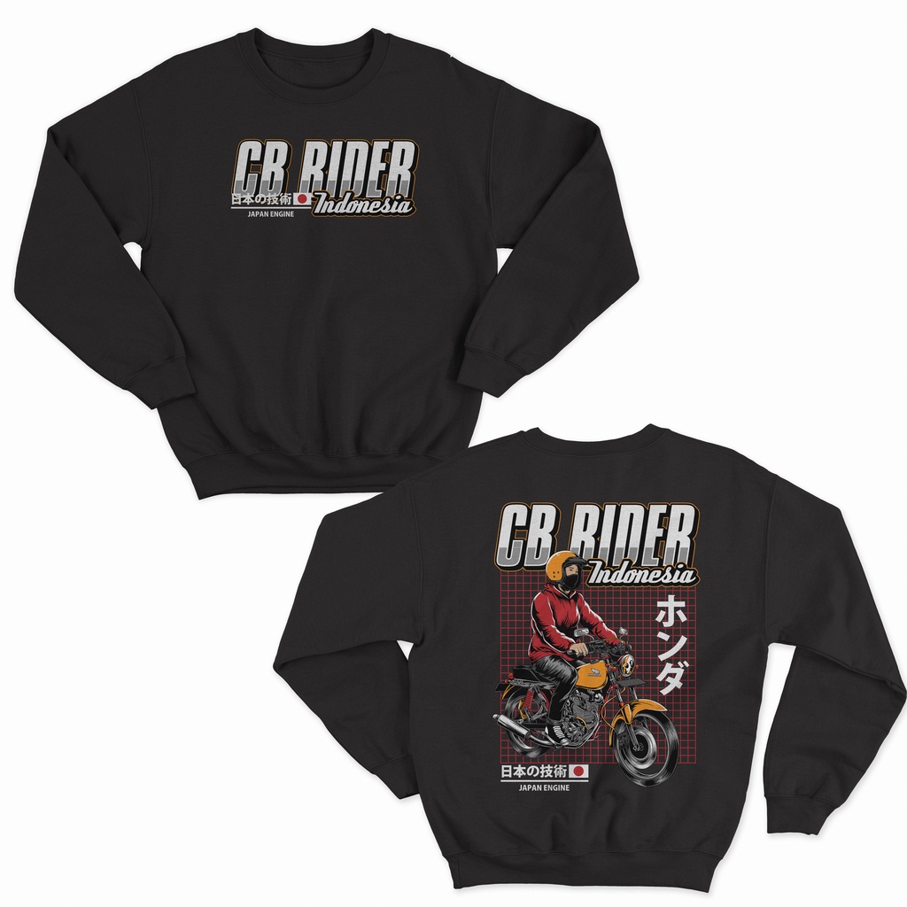 JAKET SWEATER HONDA CB RIDER INDONESIA BIG SIZE JUMBO