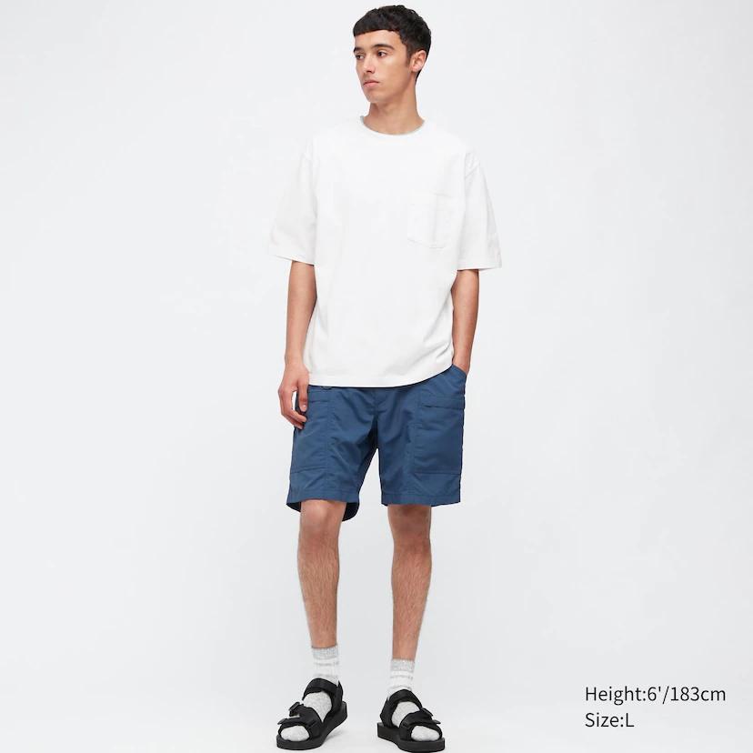 Uniqlo Pocket Oversize T shirt-UQ pocket white
