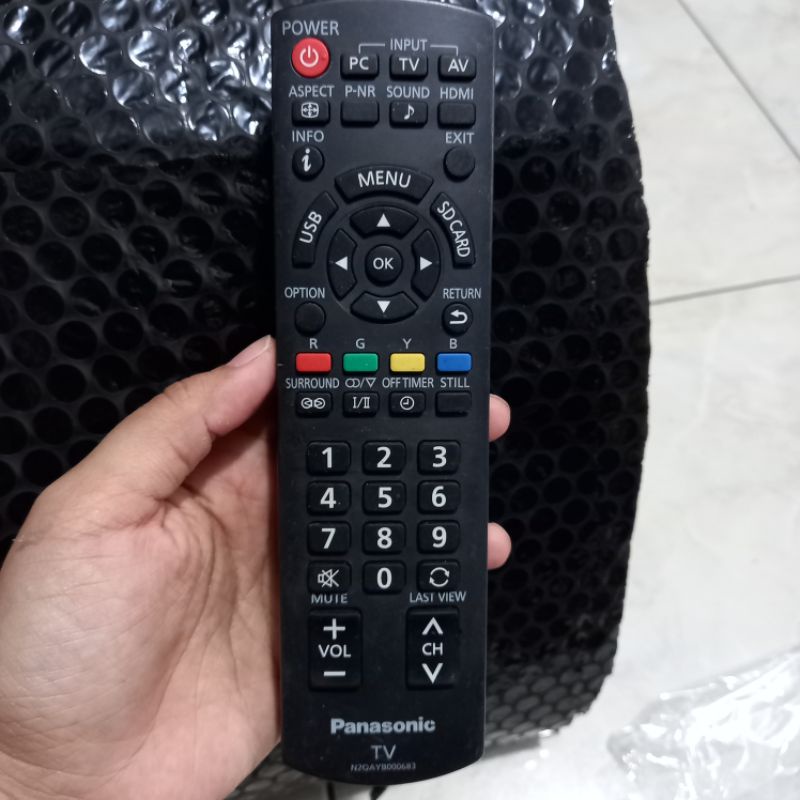 REMOTE REMOT TV PANASONIK SERI N2QAYB000683 ORIGINAL ASLI