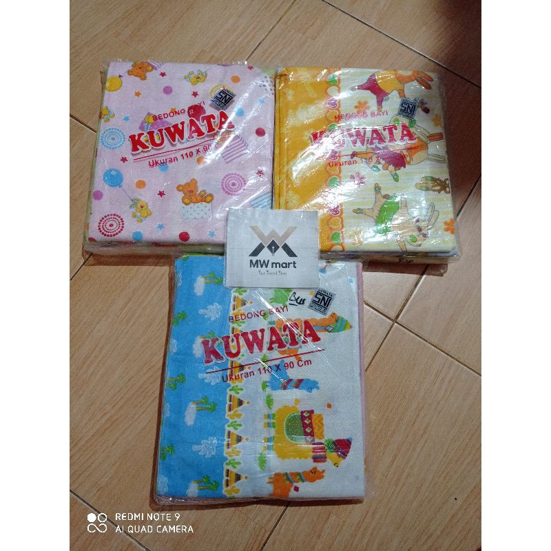 6pcs Bedong bayi flanel kuwata 110 x 90 cm