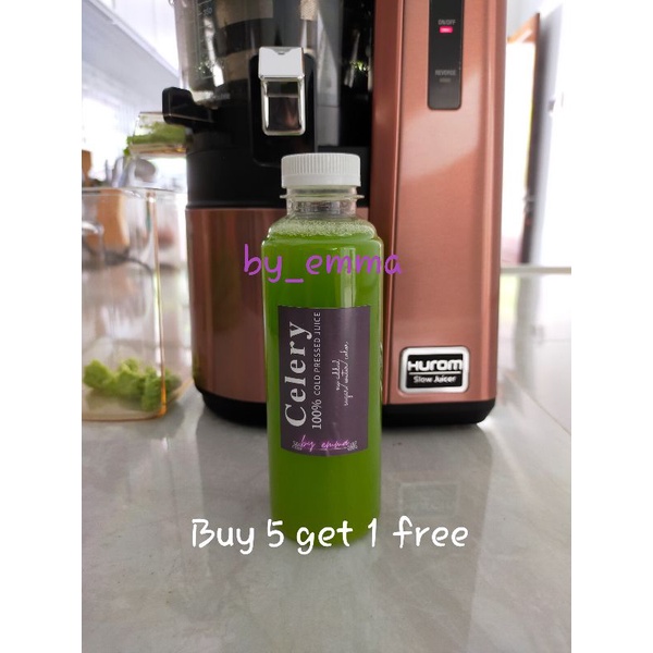 

Celery stick cold pressed juice jus seledri 250ml (100% pure)