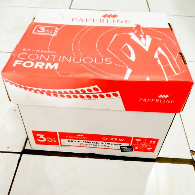 

Continuous form paperline K 3 W (3ply warna putih | pink | kuning)