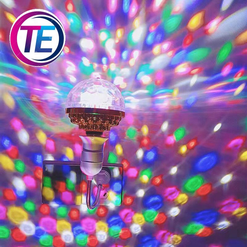 Bohlam Lampu Disco Magic Ball RGB / Lampu LED RGB E27 / LAMPU DISCO 7WARNA / BOLAM LED 7 WARNA