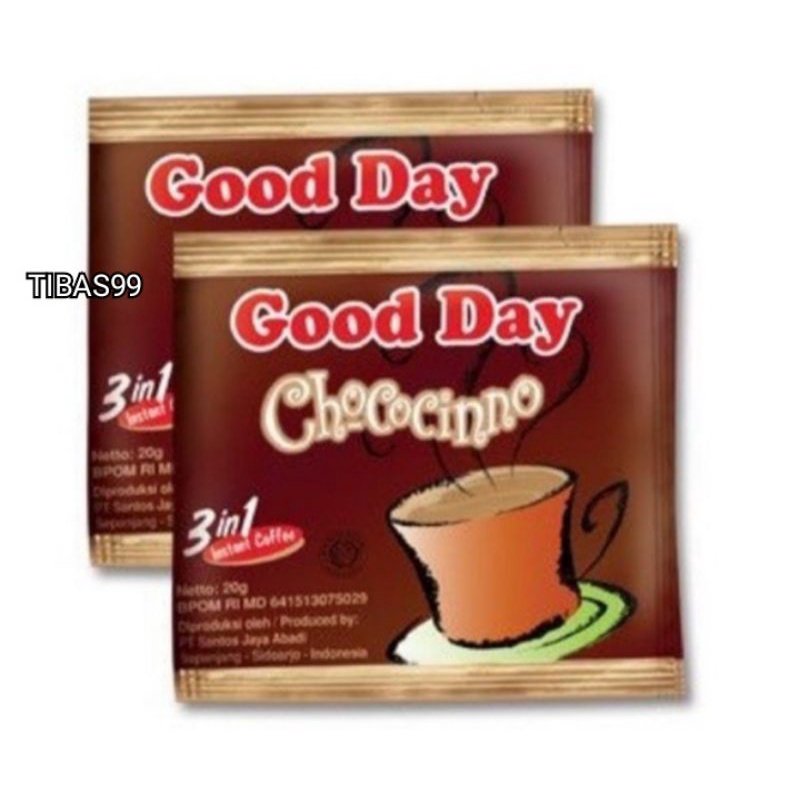 

Good Day Chococonno 3in1 Instant Cafee Sachet 20g,Isi10 Pcs