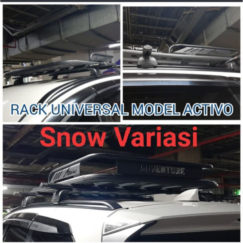 Paket rack atas plus jepit roof rail mobil All New Rush Terios 2018