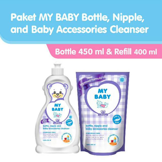 MY BABY - BOTTLE NIPPLE &amp; BABY ACCESORIES CLEANSER /  PEMBERSIH BOTOL &amp; PERLENGKAPAN BAYI