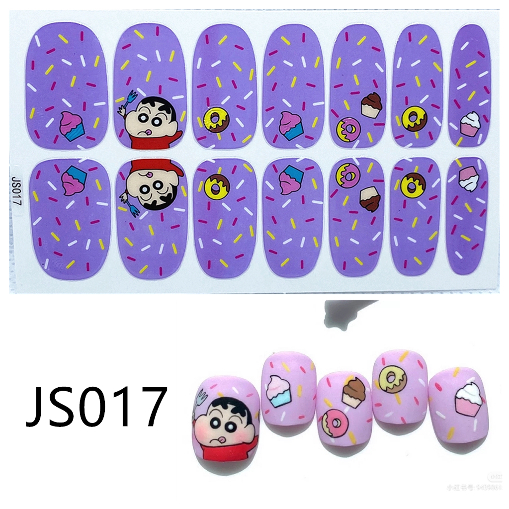 (14Pcs) Stiker Kuku Anti Air Tidak Beracun Untuk Nail Art JS001-JS020