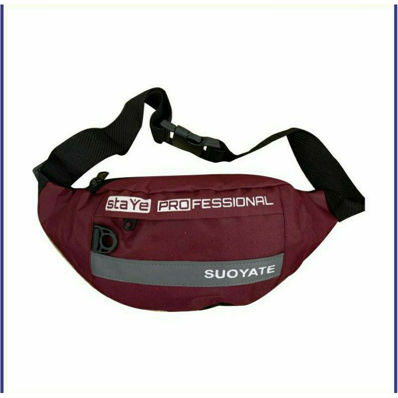 TAS PRIA SELEMPANG / WAISTBAG PRIA SOUYATE AQA0096 SABLON