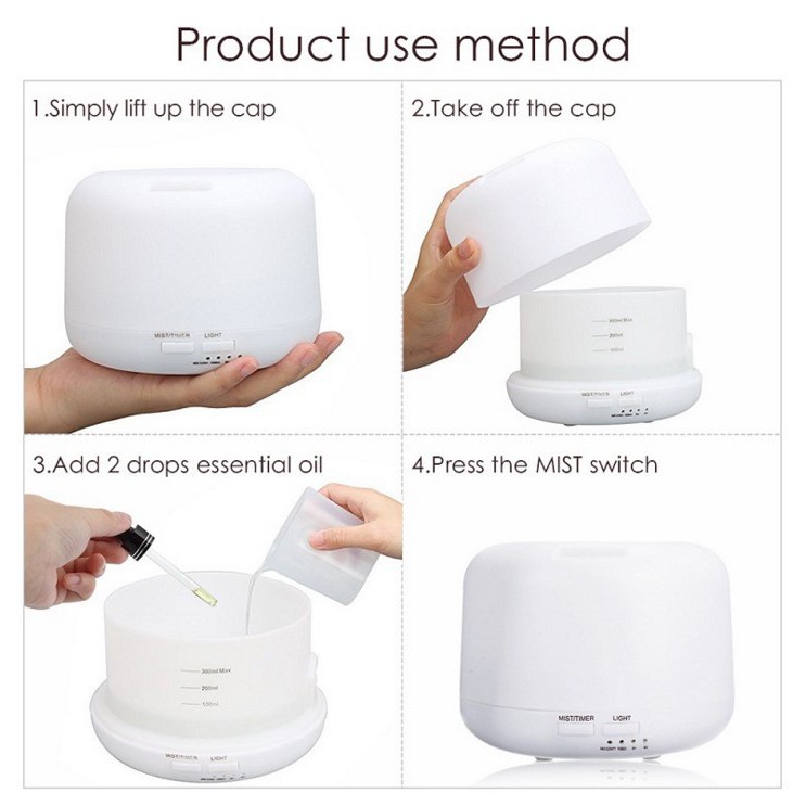 HUMIDIFIER AIR AROMA DIFFUSER 500 ML.PENGHARUM RUANGAN