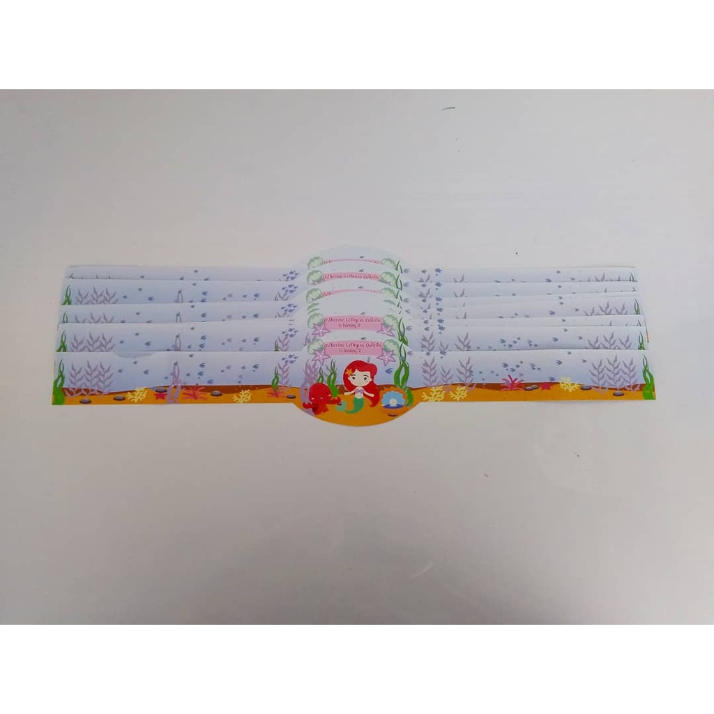 label bento mermaid  / label box bento mermaid / label bento custom mermaid