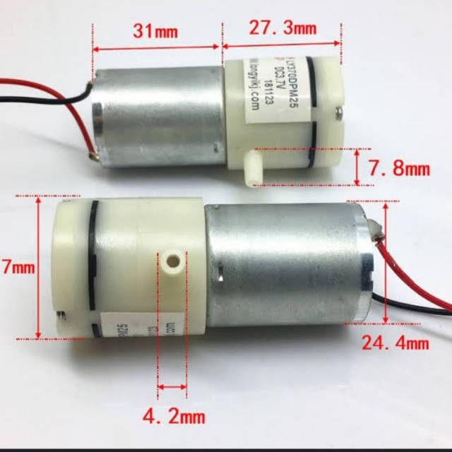 Dinamo mesin Aerator mini 3.7v-12v BERGARANSI