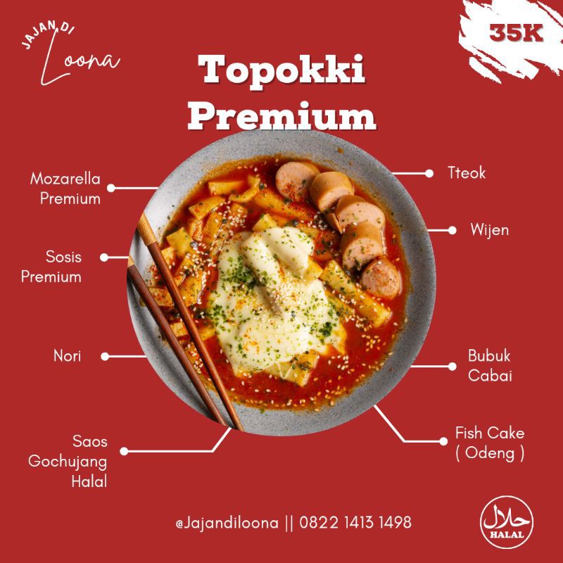 Topokki Instan Original dan Special Odeng Jajandiloona