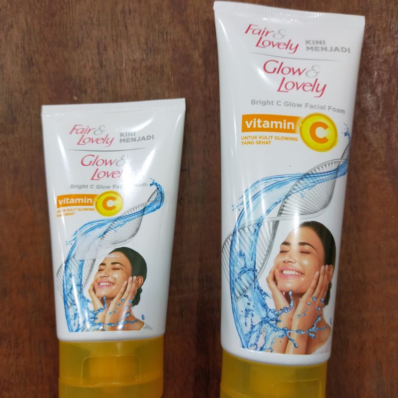 fair lovely bright C glow facial foam