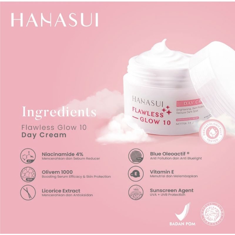 HANASUI FLAWLESS GLOW 10 SET + POUCH / HANASUI SKINCARE FLAWLESS GLOW