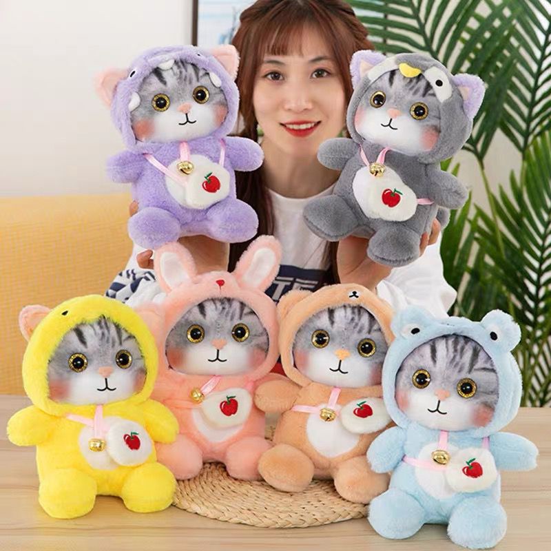 BONEKA KUCING CAT KOSTUM OWL DINO FROG BERUANG KELINCI NYANKO SENSEI IMPOR LUCU