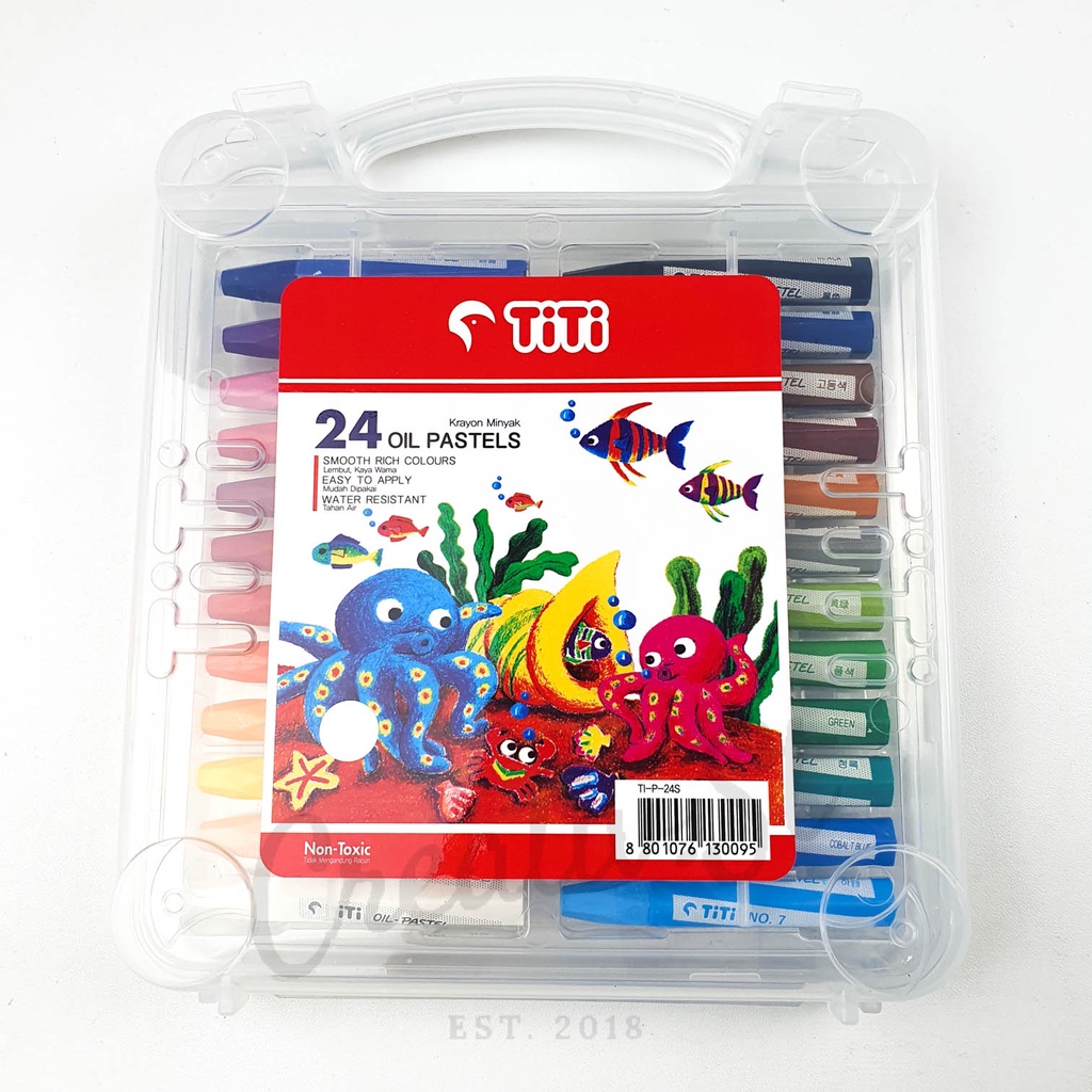

Titi Crayon Oil Pastel 24 Warna Case
