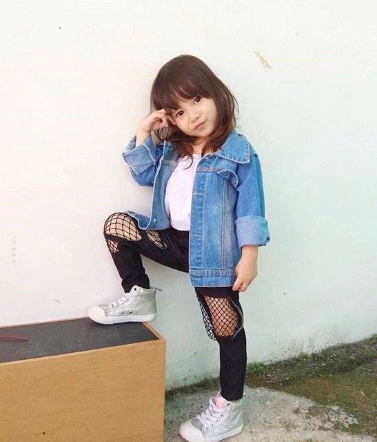 Jaket jeans anak perempuan dan laki laki / JACKIE Jeans Jacket