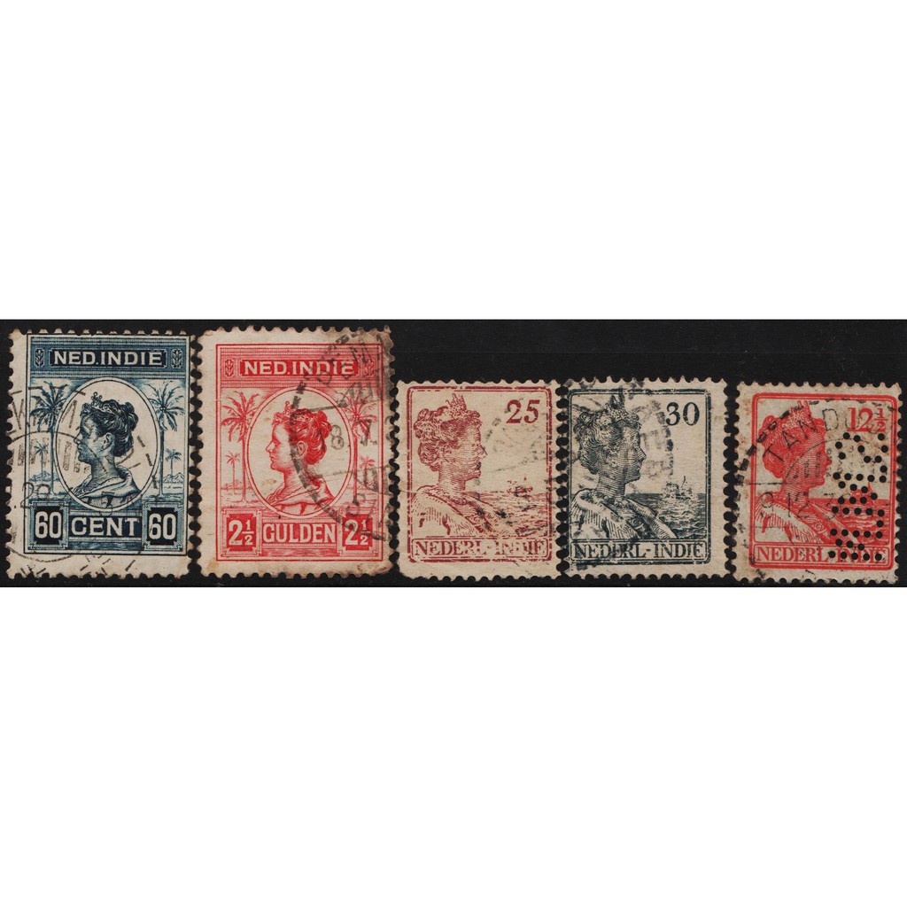 

Perangko Filateli I47 Netherlands Indies FU 5v 1913 - 1932 Queen Wilhelmina