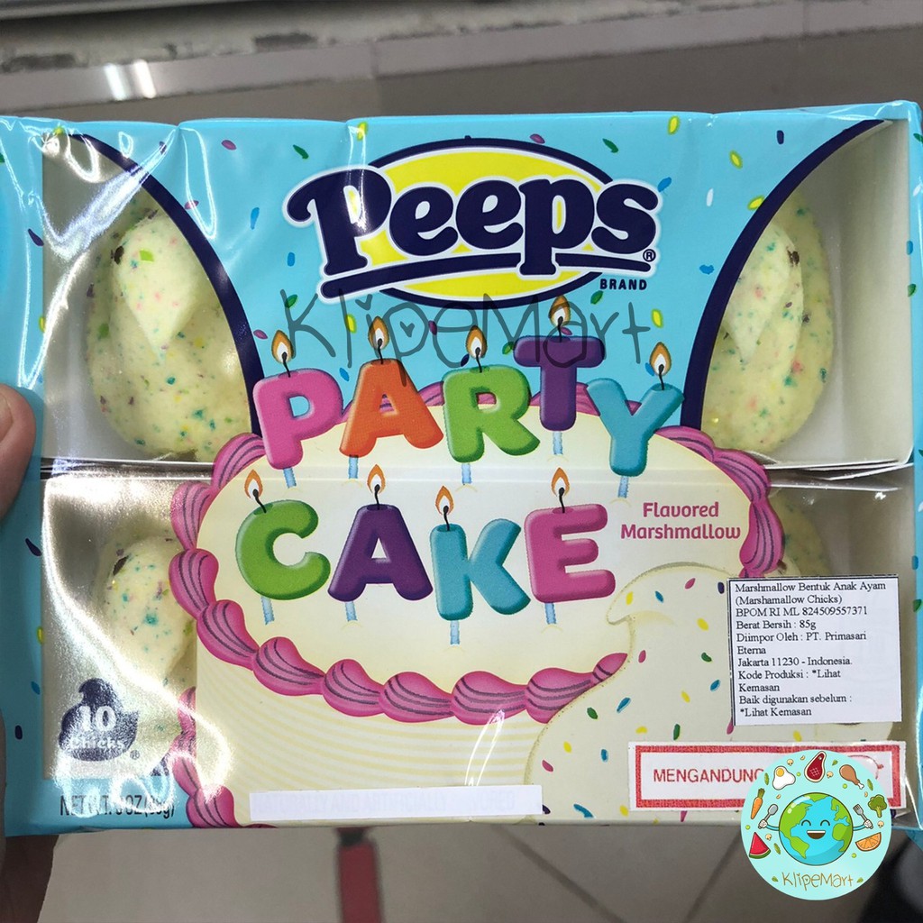 

Peeps marshmallow party cake