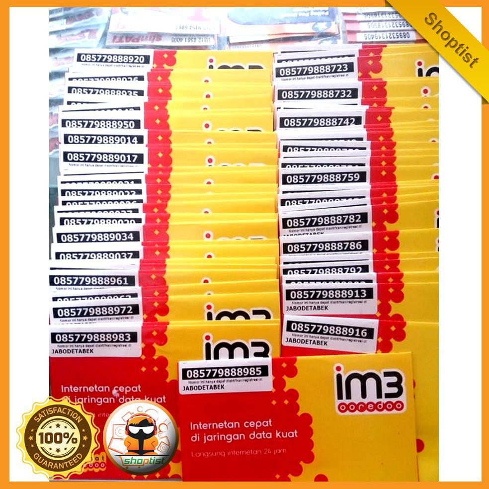 Kartu Perdana Im3 Indosat Ooredoo | Nomor Im3 Sim Card M3 Pulsa 5000 SPTB285