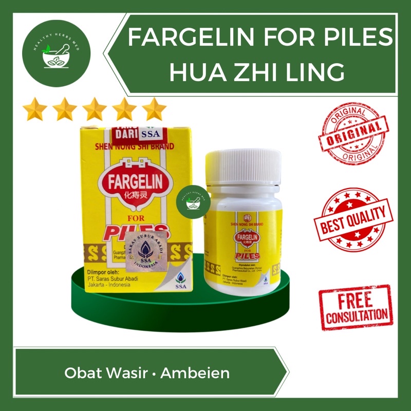Obat Herbal Cina Wasir Ambeien Ambeyen Fargelin For Piles Hua Zhi Ling