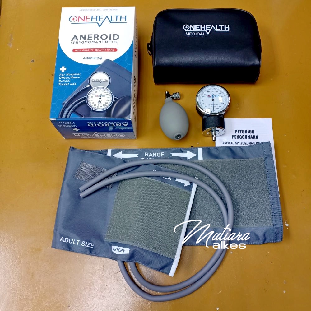 Aneroid Sphygmomanometer Tensi Meter 300mmHg ONEHEALTH