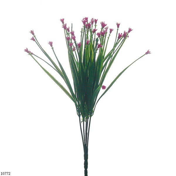 Bunga Plastik Iris Mini 1077-Pink tua